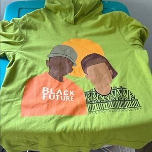 Kids Green Graphic Hoodie